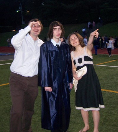 [Char, Zeph, and I at graduation!]