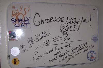 [People without Gatorade, not blood thirsty zombies even though that is what they look like]