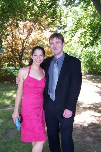 [Melissa and Jer before the wedding]