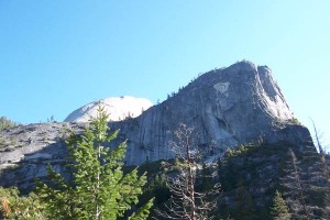 [Half Dome from top of Vernal Falls]